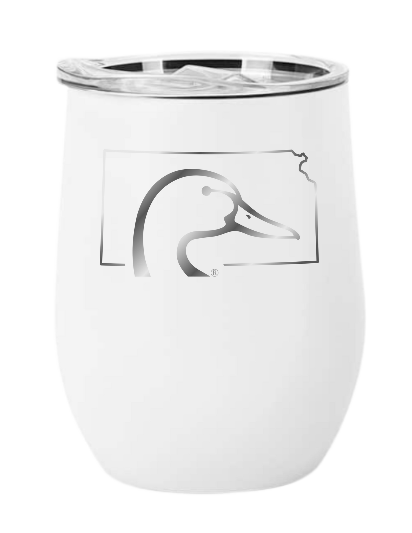White DU wine tumbler