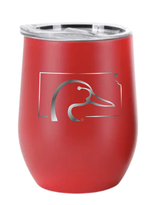 Red DU wine tumbler